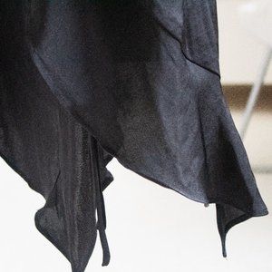 Little Black Silky Dress